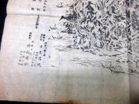 明治25年（1892）古地図鳥瞰図「相州江之島全図」1点