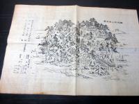 明治25年（1892）古地図鳥瞰図「相州江之島全図」1点