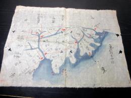 江戸期古地図「気仙郡廿四ヶ村」1点