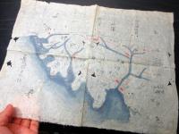 江戸期古地図「気仙郡廿四ヶ村」1点