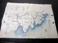 江戸期古地図「気仙郡廿四ヶ村」1点
