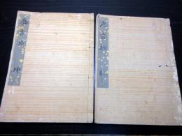 和本江戸期写本大田蘆隠旧蔵書「巵言抄」乾坤2冊揃い