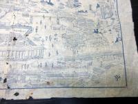 幕末～明治期古地図鳥瞰図「上州草津温泉之図」1点