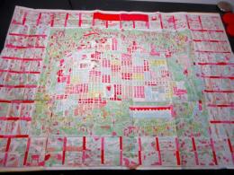 明治23年（1890）古地図「京都市郡名所新図」1舗