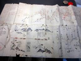 享和元年（1801）古地図古文書「若狭国絵図/関ヶ原の戦い絵図など」1点