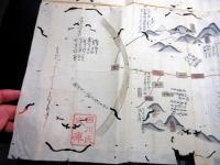享和元年（1801）古地図古文書「若狭国絵図/関ヶ原の戦い絵図など」1点