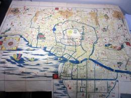 江戸天保2年（1832）古地図「分間懐宝御江戸絵図」1舗