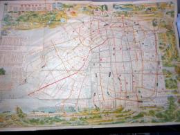 大正9年（1920）古地図「近畿名勝遊覧/大阪市街地図」1点