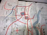 明治5年（1872）新潟古地図「越後国三島郡中条村絵図」2点