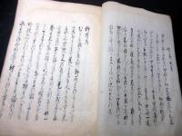 和本江戸期政治論写本「野芹」全1冊