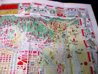 明治26年（1893）古地図「京名所区組分細図（京都区組分名所図画）」全1舗