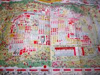 明治26年（1893）古地図「京名所区組分細図（京都区組分名所図画）」全1舗