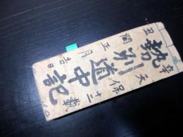 和本江戸天保12年（1841）旅行記録「勢州道中記」1冊