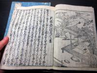 和本江戸期絵入本「徒然草」上下2冊揃い