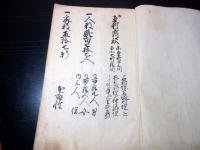 和本江戸享保9年（1724）村鑑「甲州八代郡大石和筋東新居村諸色明細帳」1冊