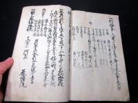 和本江戸享保9年（1724）村鑑「甲州八代郡大石和筋東新居村諸色明細帳」1冊
