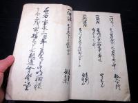 和本江戸享保9年（1724）村鑑「甲州八代郡大石和筋東新居村諸色明細帳」1冊