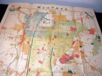大正6年（1917）古地図「名古屋市街全図」1舗（袋付き）