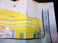 江戸期古地図古文書「大和国平群郡笠目村絵図」1点