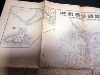 大正4年（1915）古地図「鎌倉江島遊覧実測図」1点（袋付き）