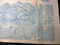 明治39年（1906）古地図鳥瞰図「平泉中尊寺及五串之景」1点