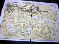 明治37年（1904）古地図鳥瞰図「讃岐高松栗林公園真景」1点（袋付き）