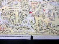 明治37年（1904）古地図鳥瞰図「讃岐高松栗林公園真景」1点（袋付き）