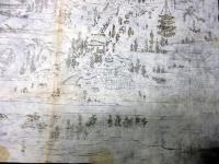 幕末～明治期如意山乙宝寺ほか古地図鳥瞰図「北越之全図」1点