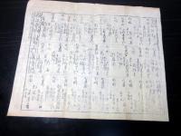 江戸文久2年（1862）かわら版「御上洛御旅中御宿割附」1点