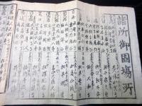江戸幕末期武鑑かわら版「諸所御固場所」1点
