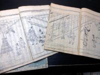 和本江戸貞享5年（1688）年中行事「日本歳時記」7冊揃い