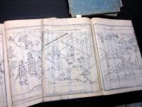 和本江戸貞享5年（1688）年中行事「日本歳時記」7冊揃い
