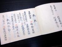 和本明治3年（1870）陸奥棚倉藩最後の武鑑分限帳「阿部家改正御役氏名」1冊