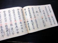 和本明治3年（1870）陸奥棚倉藩最後の武鑑分限帳「阿部家改正御役氏名」1冊