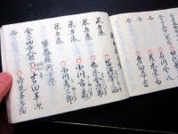 和本明治3年（1870）陸奥棚倉藩最後の武鑑分限帳「阿部家改正御役氏名」1冊