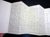 和本明治7年（1874）三重県地誌統計折本「度会県一覧表」1帖