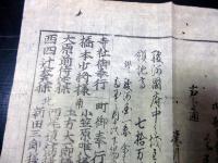 明治元年（1868）「かわら版武鑑摺物」1点/徳川亀之助/江藤新平