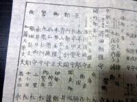 江戸幕末期武鑑摺物「京都大坂御固附」1点