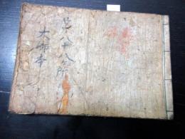 和本江戸嘉永6年（1853）「佐原八十八ヶ所霊場/四国八十八ヶ所（仮題）」1冊