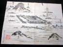 明治23年（1890）古地図鳥瞰図「神武天皇畝傍山東北御陵」1点