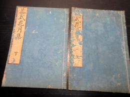 和本江戸天保8年（1837）茶道「茶式花月集」上下2冊揃い