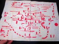 明治22年（1889）古地図道中記「伊勢ヨリ大和七在所巡及高野山大坂西京迄一覧図」1点