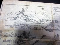幕末～明治期古地図鳥瞰図「伊香保温泉名所一覧」1点