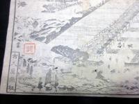 幕末～明治期古地図鳥瞰図「伊香保温泉名所一覧」1点