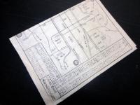 幕末～明治期古地図鳥瞰図「京都引札道中記絵図（仮題）」1点