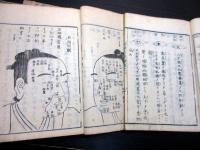 和本江戸安永5年（1776）占い「相法言彦解」5冊揃い