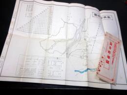 大正元年（1912）山形古地図「長井町地図」1点（袋付き）