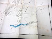 大正元年（1912）山形古地図「長井町地図」1点（袋付き）