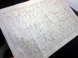 幕末～明治期古地図鳥瞰図「鎌倉絵図」1点