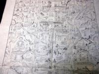 幕末～明治期古地図鳥瞰図「鎌倉絵図」1点